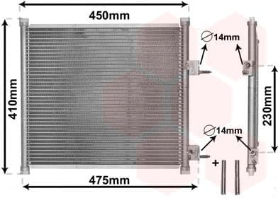 Condenser, air conditioning *** IR PLUS *** 18005262