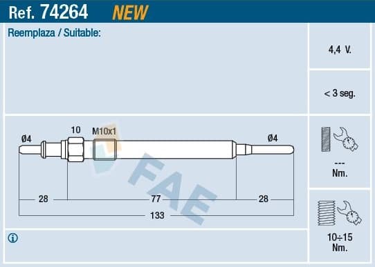 Glow Plug 74264