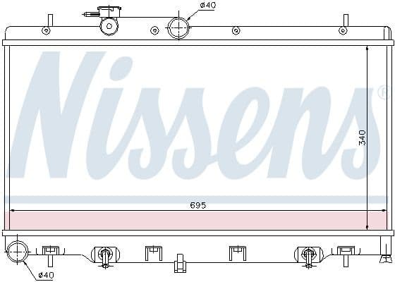 Radiator, engine cooling 64114