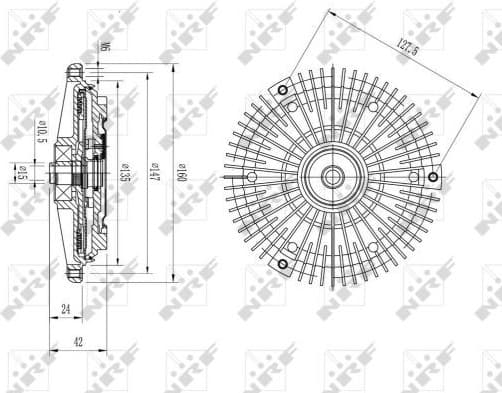 Clutch, radiator fan 49617 - image 2