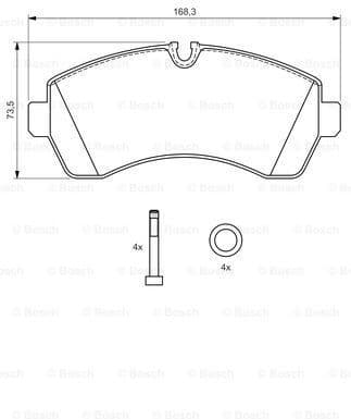 Brake Pad Set, disc brake 0986494194 - image 7