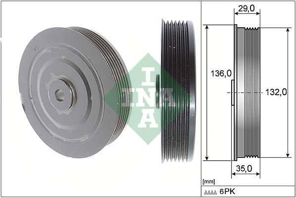 Belt Pulley, crankshaft 544000910