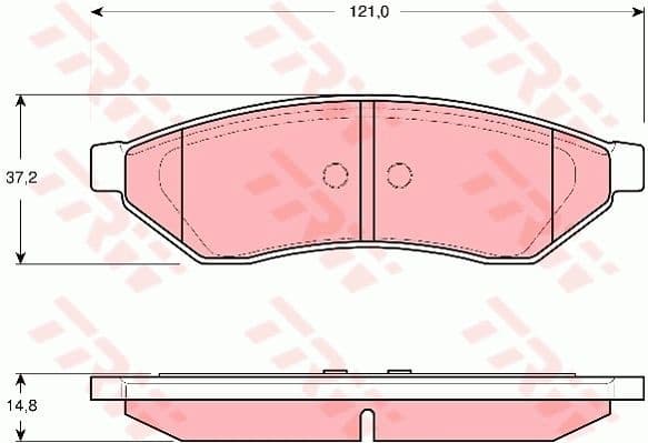 Brake Pad Set, disc brake GDB3346