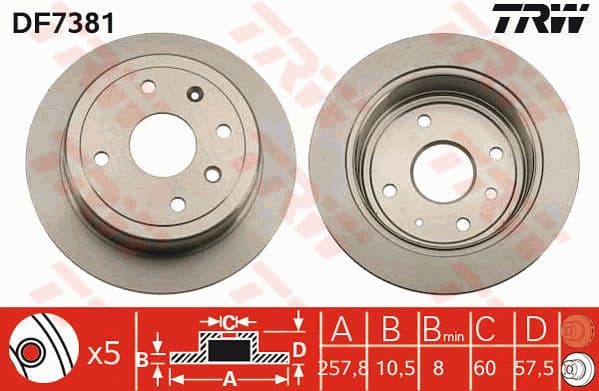 Brake Disc DF7381