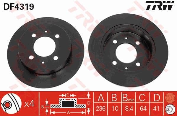 Brake Disc DF4319