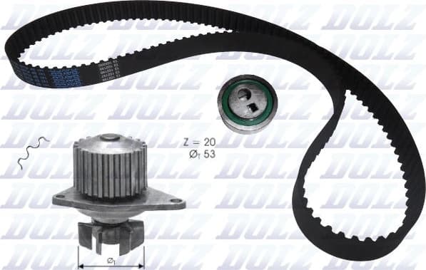Water Pump & Timing Belt Kit KD026