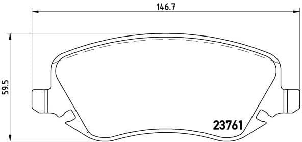 Brake Pad Set, disc brake PRIME LINE P23088