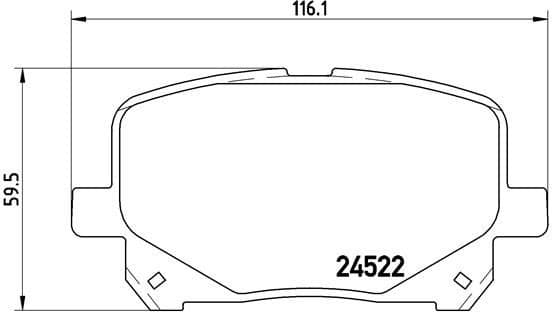 Brake Pad Set, disc brake PRIME LINE P83100