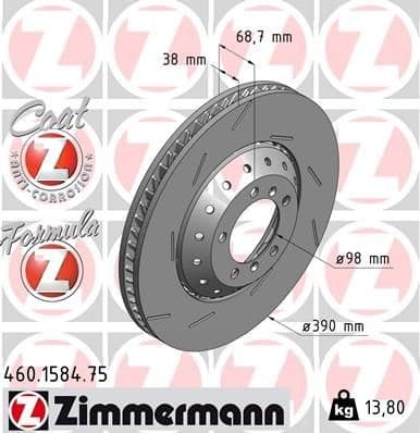 Brake Disc FORMULA Z BRAKE DISC 460.1584.75