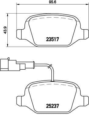 Brake Pad Set, disc brake PRIME LINE P23131