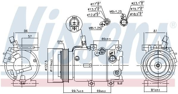 Compressor, air conditioning ** FIRST FIT ** 890240