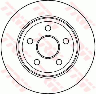 Brake Disc TRW SINGLE DF4914S - image 2