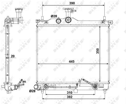 Radiator, engine cooling 58425 - image 3