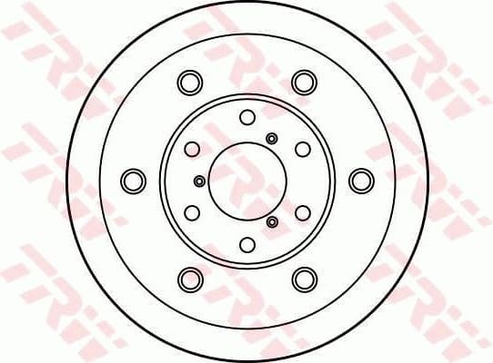 Brake Disc TRW SINGLE DF1726S - image 2
