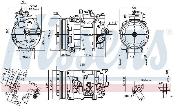 Compressor, air conditioning ** FIRST FIT ** 890294