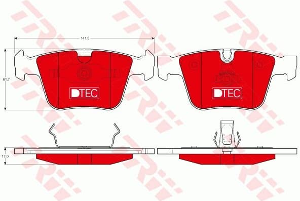 Brake Pad Set, disc brake DTEC COTEC GDB1675DTE