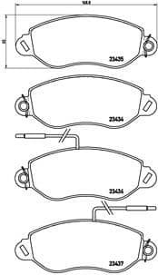 Brake Pad Set, disc brake PRIME LINE P56042