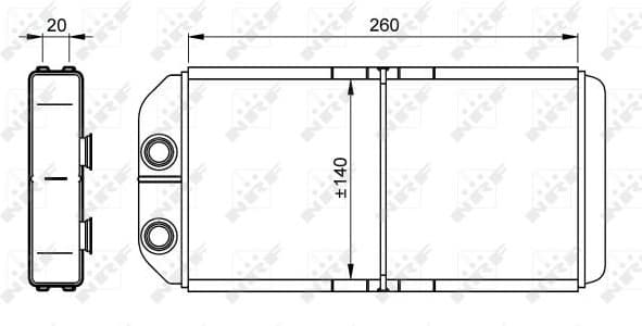 Heat Exchanger, interior heating 54261