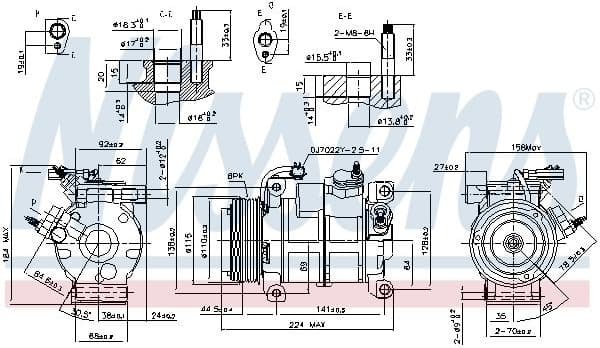 Compressor, air conditioning ** FIRST FIT ** 890169