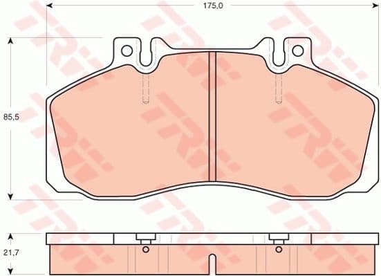 Brake Pad Set, disc brake GDB1695