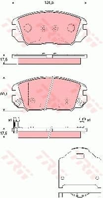 Brake Pad Set, disc brake COTEC GDB3409