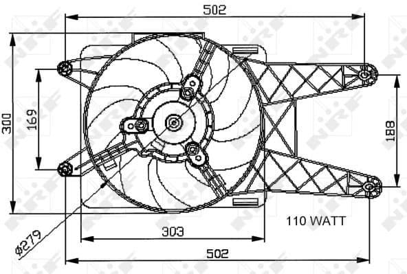 Fan, engine cooling 47039