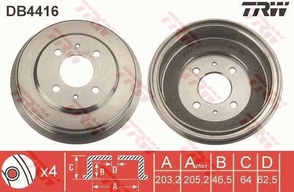 Brake Drum DB4416