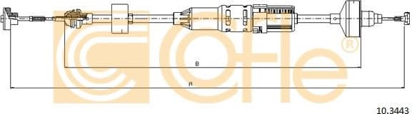 Cable Pull, clutch control 10.3443