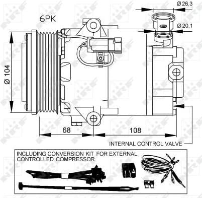 Compressor, air conditioning EASY FIT 32428