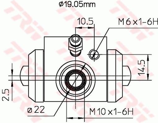 Wheel Brake Cylinder BWD113A - image 2