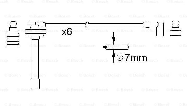 Ignition cable set 0986357167 - image 5