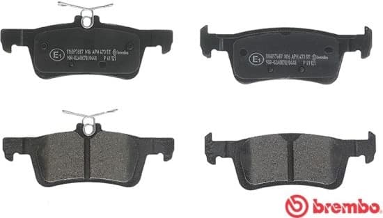 Brake pads rear, Top Quality P61121 - image 2