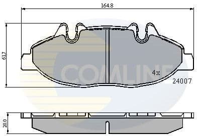 Brake pads front CBP01305