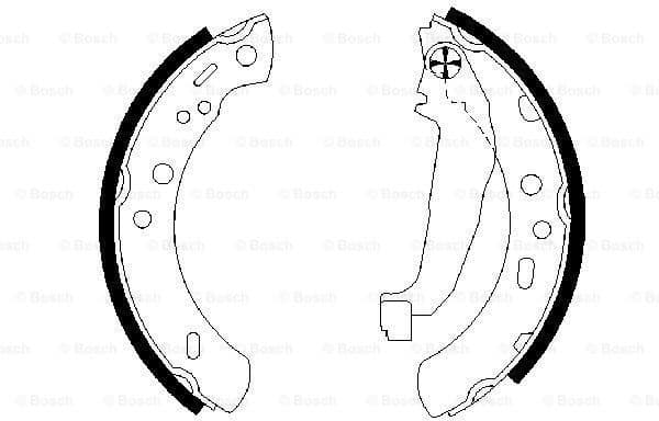 Brake Shoe Set 0986487604 - image 2