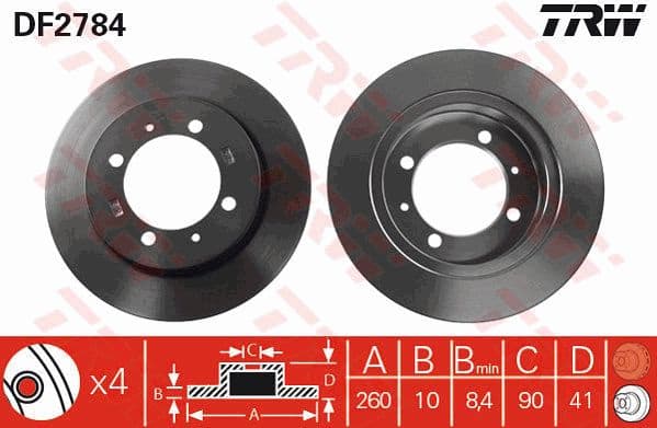 Brake Disc DF2784