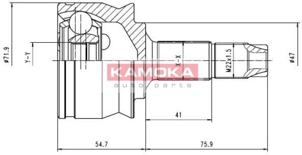 Joint Kit, drive shaft 6259