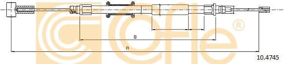 Cable Pull, parking brake 10.4745 - image 2