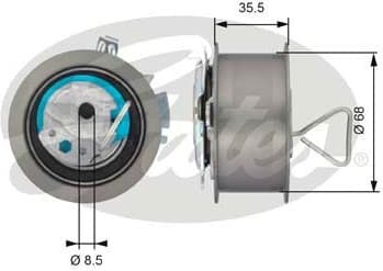 Tensioner Pulley, timing belt PowerGrip™ T43091