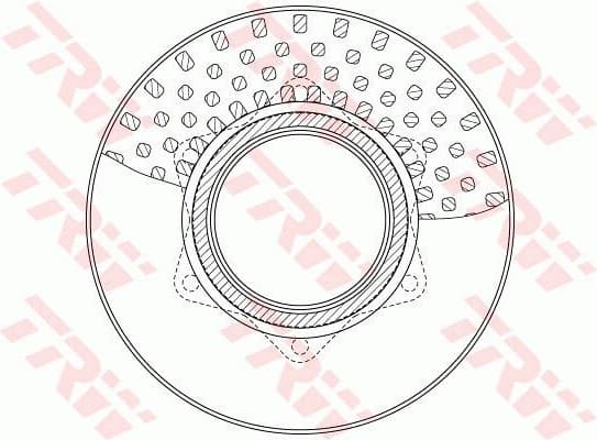 Brake Disc TRW SINGLE DF6334S
