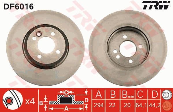 Brake Disc DF6016