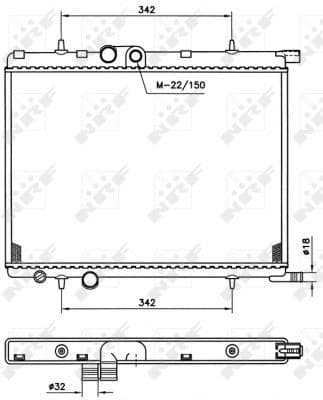 Radiator, engine cooling EASY FIT 519524