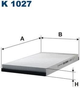 Filter, cabin air K1027