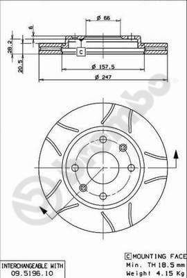 Brake Disc XTRA LINE - Max 09.5196.75