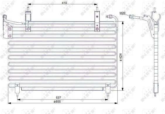 Condenser, air conditioning EASY FIT 35071