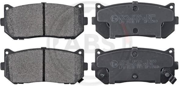 Brake Pad Set, disc brake 37045