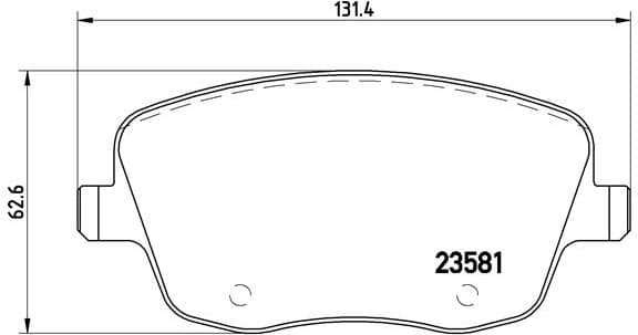 Brake Pad Set, disc brake PRIME LINE P85057