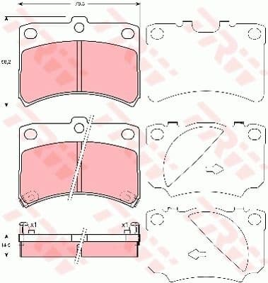 Brake Pad Set, disc brake GDB3219