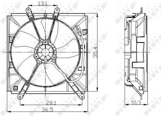 Fan, engine cooling 47016