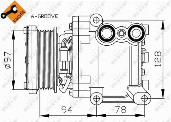 Compressor, air conditioning EASY FIT 32724