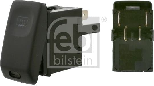 Switch, rear window heating febi Plus 15628